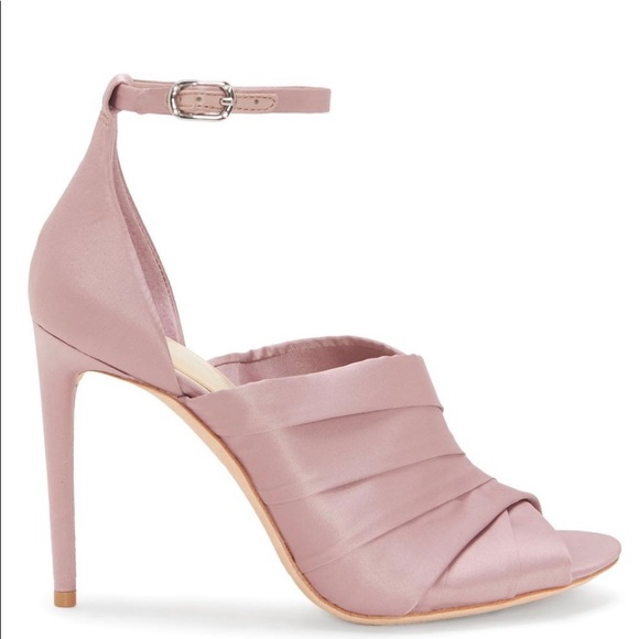 Vintage dusty rose peep-toe pumps - Picture 1 of 6